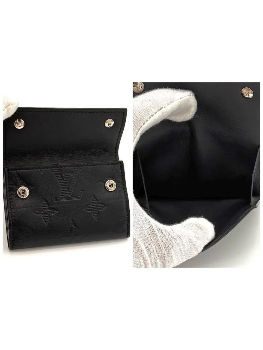 Louis Vuitton Wallet Monogram Shadow Discovery Black
